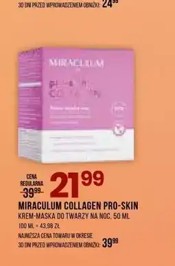 Drogerie Natura Krem-maska do twarzy na noc Miraculum Collagen Pro-Skin oferta