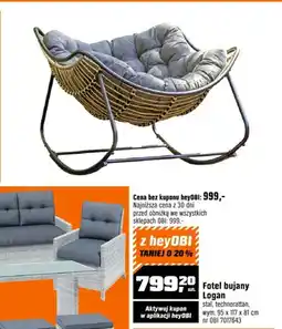 OBI Fotel bujany Logan oferta