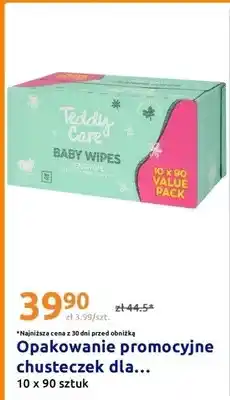 Action Chusteczki dla niemowląt Teddy Care Sensitive 10-pak oferta