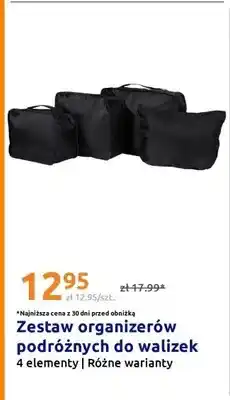Action Zestaw organizerów podróżnych do walizek 4-pak oferta