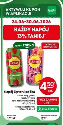 Żabka Napój Lipton Ice Tea Strawberry oferta