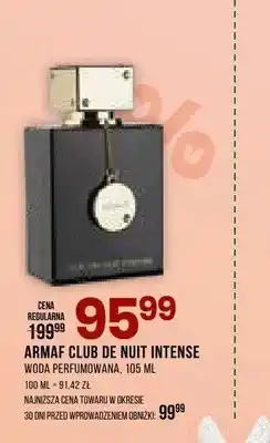 Drogerie Natura Woda perfumowana Armaf Club De Nuit Intense oferta