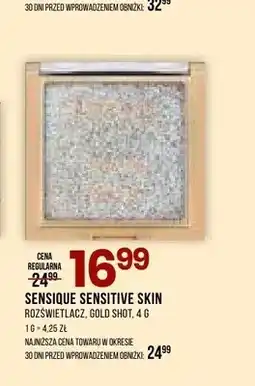 Drogerie Natura Rozświetlacz Sensique Sensitive Skin Gold Shot oferta