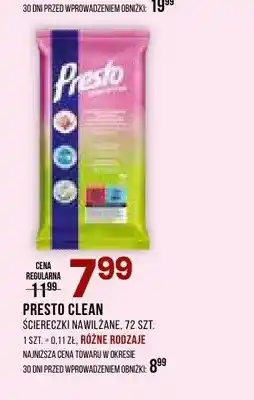 Drogerie Natura Ściereczki nawilżane Presto Clean oferta