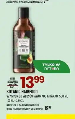 Drogerie Natura Szampon do włosów Botanic Hairfood awokado & kakao oferta