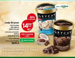 Żabka Lody Grycan kokosowe z mleczną czekoladą oferta
