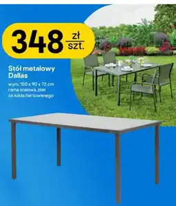 Castorama Stół metalowy Dallas oferta