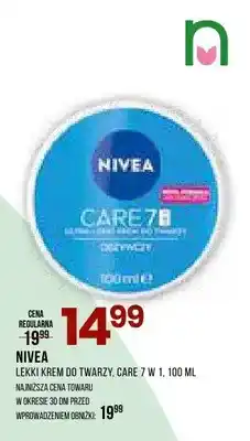 Drogerie Natura Lekki krem do twarzy Nivea Care 7 w 1 oferta