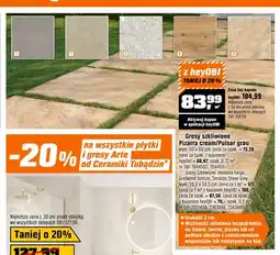 OBI Gres szkliwiony Pizarra cream oferta