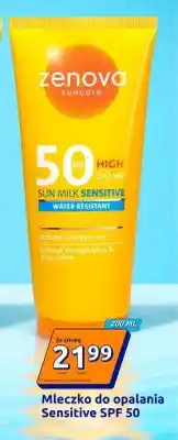 Action Mleczko do opalania Zenova Sensitive SPF 50 oferta