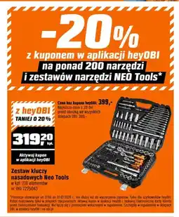 OBI Zestaw kluczy nasadowych Neo Tools oferta