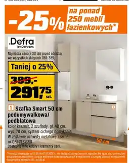 OBI Szafka podumywalkowa podblatowa Defra Smart 50 cm oferta