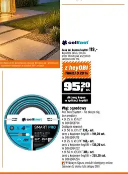 OBI Wąż ogrodowy Cellfast Smart Pro 25 m 1/2 oferta