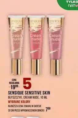 Drogerie Natura Błyszczyk do ust Sensique Sensitive Skin Cream Nude oferta