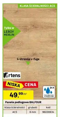 Leroy Merlin Panele podłogowe Artens Balfour 8 mm AC5 oferta