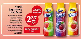 Żabka Napój jogurtowy Jovi Duet truskawka-banan oferta