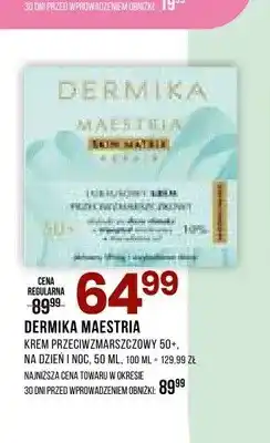 Drogerie Natura Krem przeciwzmarszczkowy 50+ na dzień i noc Dermika Maestria oferta