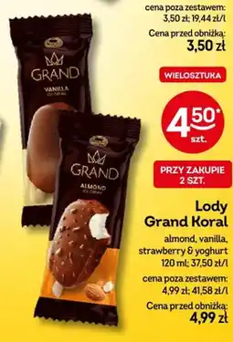 Żabka Lody Grand Koral almond oferta