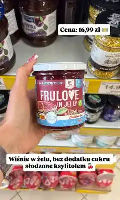 Dino Wiśnie w żelu Allnutrition Frulove in Jelly Cherry oferta