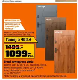 OBI Drzwi zewnętrzne Verto oferta