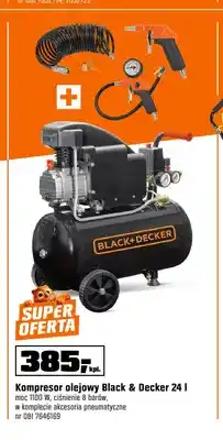 OBI Kompresor olejowy Black & Decker oferta