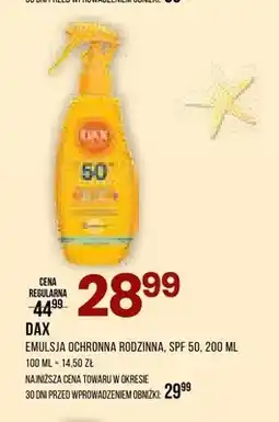 Drogerie Natura Emulsja ochronna rodzinna Dax SPF 50 oferta