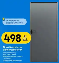 Castorama Drzwi techniczne uniwersalne Uran oferta