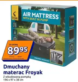 Action Dmuchany materac Froyak z wbudowaną pompką oferta