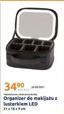 Action Organizer do makijażu z lusterkiem LED 21x16x9 cm oferta