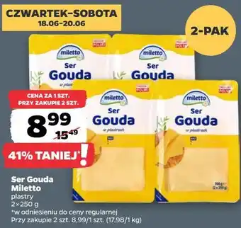 Netto Ser Gouda Miletto plastry oferta