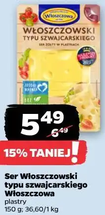 Netto Ser Włoszczowski typu szwajcarskiego Włoszczowa oferta