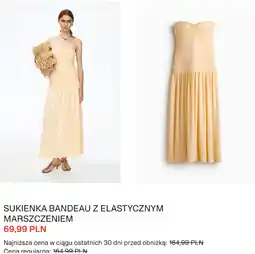 H&M H&M Sukienka bandeau z elastycznym marszczeniem oferta