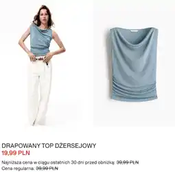 H&M DRAPOWANY TOP DŻERSEJOWY oferta