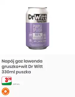 Dino Napój gaz lawenda gruszka+wit Dr Witt 330ml puszka oferta