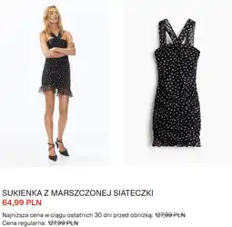 H&M H&M Sukienka z marszczonej siateczki oferta