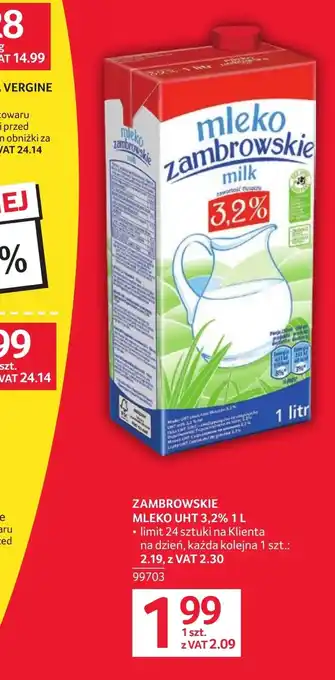 Selgros Mleko Zambrowskie oferta