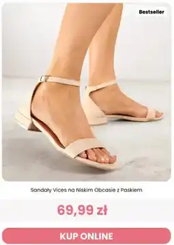 Renee Sandały Vices na niskim obcasie z paskiem oferta