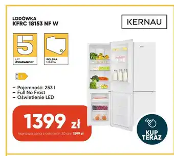 Lodówka Kernau KFRC 18153 NF W