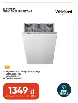 Max Elektro Zmywarka Whirlpool WSIC 3M27 MULTIZONE oferta