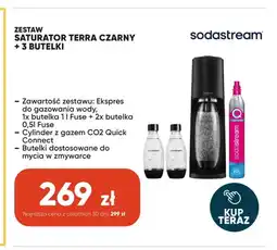 Max Elektro Zestaw saturator Sodastream Terra czarny + 3 butelki oferta