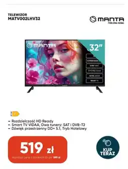 Max Elektro Telewizor Manta 32 oferta