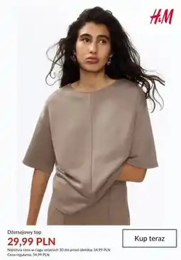 H&M Dżersejowy top H&M oferta