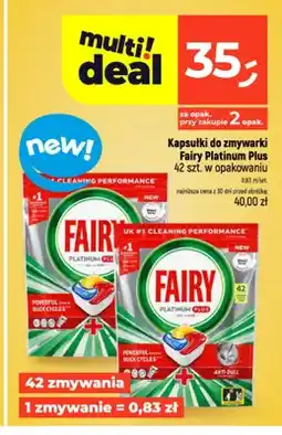 Dealz Kapsułki do zmywarki Fairy Platinum Plus oferta