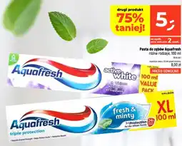 Dealz Pasta do zębów Aquafresh Active White oferta