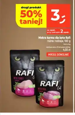 Dealz Mokra karma dla kota Rafi z indykiem oferta