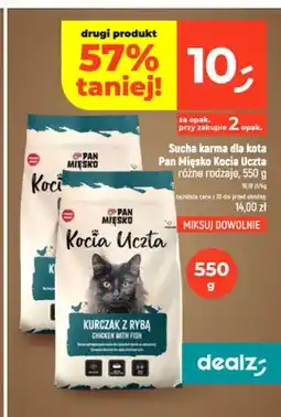Dealz Sucha karma dla kota Pan Mięsko Kocia Uczta kurczak z rybą oferta