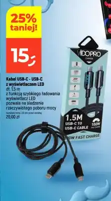 Dealz Kabel USB-C - USB-C z wyświetlaczem LED Vidopro oferta