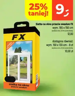 Dealz Siatka na okno przeciw owadom FX 180x150 cm oferta