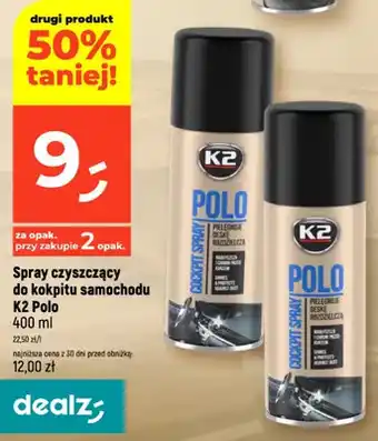 Dealz Spray czyszczący do kokpitu samochodu K2 Polo oferta