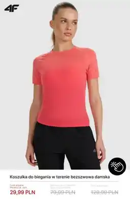 4F Koszulka do biegania w terenie bezszwowa damska 4F oferta